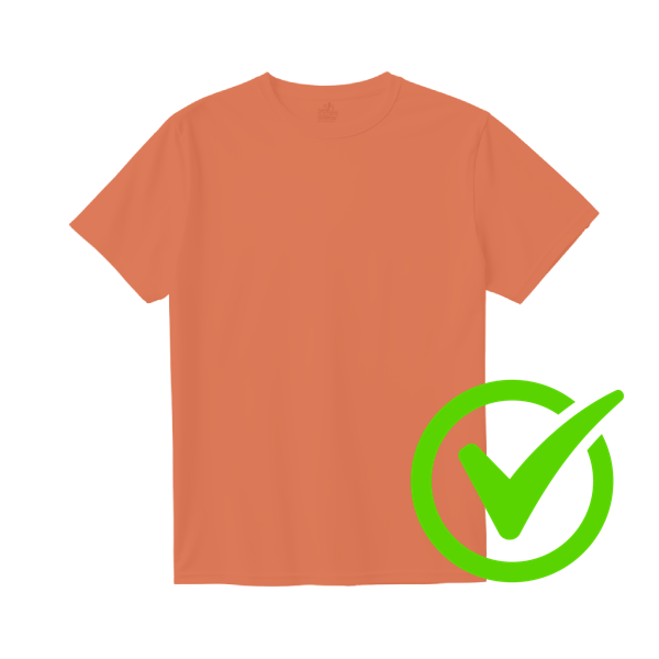 Terracotta orange shirt
